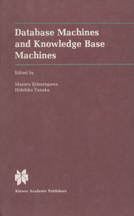 Produktbild: Database Machines and Knowledge Base Machines
