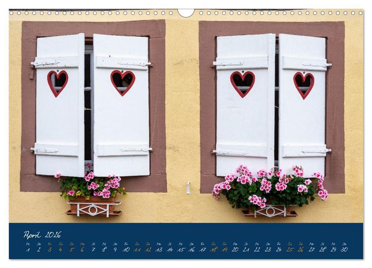 Produktbild: Fenster & Fassade (Wandkalender 2026 DIN A3 quer), CALVENDO Monatskalender