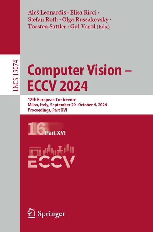 Produktbild: Computer Vision &ndash; ECCV 2024