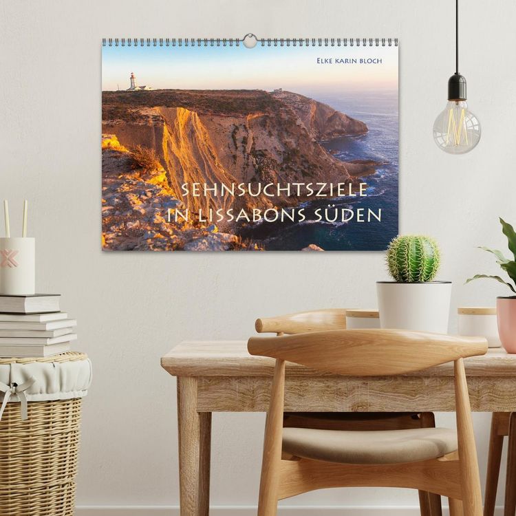 Produktbild: Sehnsuchtsziele im S&uuml;den Lissabons (Wandkalender 2026 DIN A3 quer), CALVENDO Monatskalender