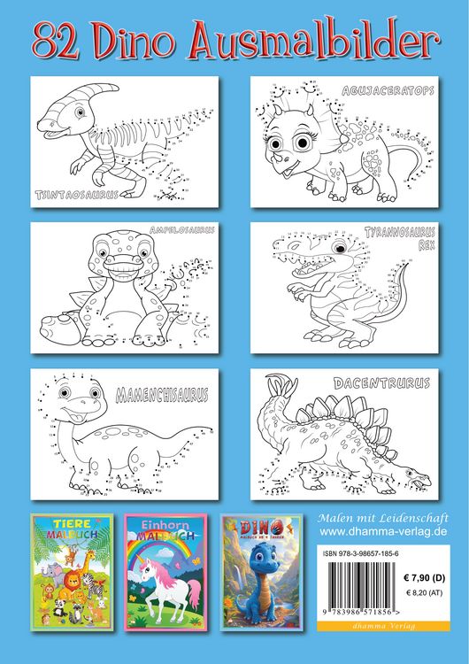 Produktbild: Punkt-zu-Punkt Dino Malbuch
