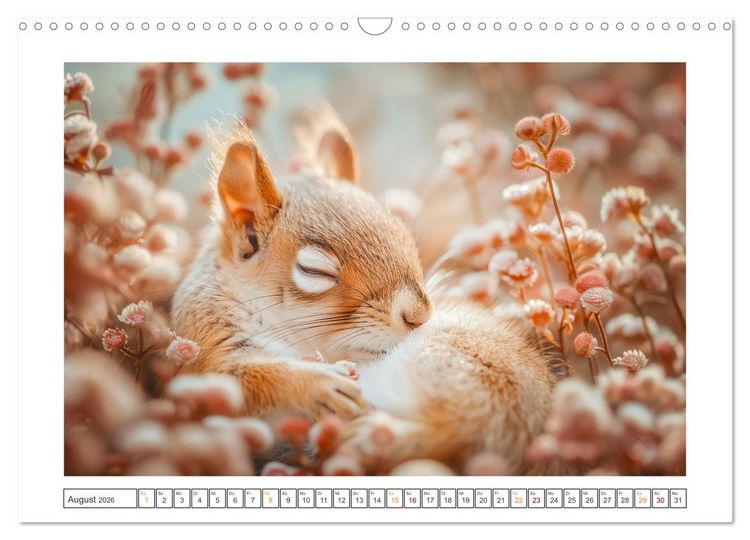 Produktbild: Lustige Eichh&ouml;rnchen (Wandkalender 2026 DIN A3 quer), CALVENDO Monatskalender
