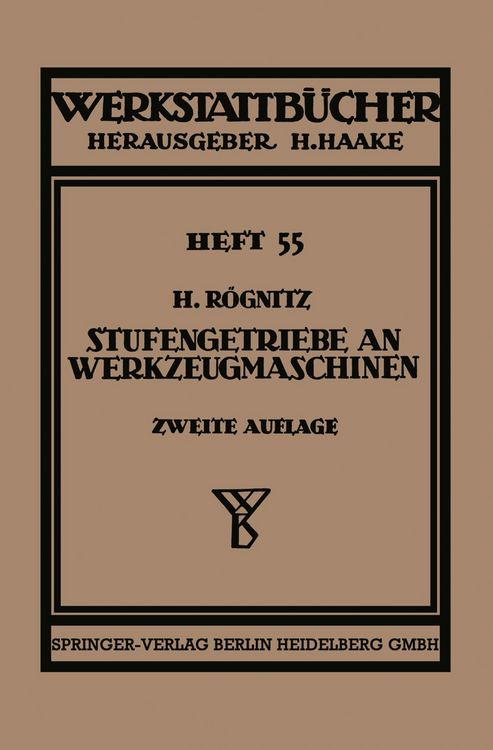 Produktbild: Stufengetriebe an Werkzeugmaschinen mit kreisender Hauptbewegung