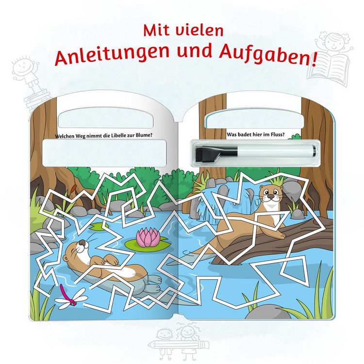 Produktbild: Tr&ouml;tsch Labyrinthe Schreib und Wisch Weg mit Stift