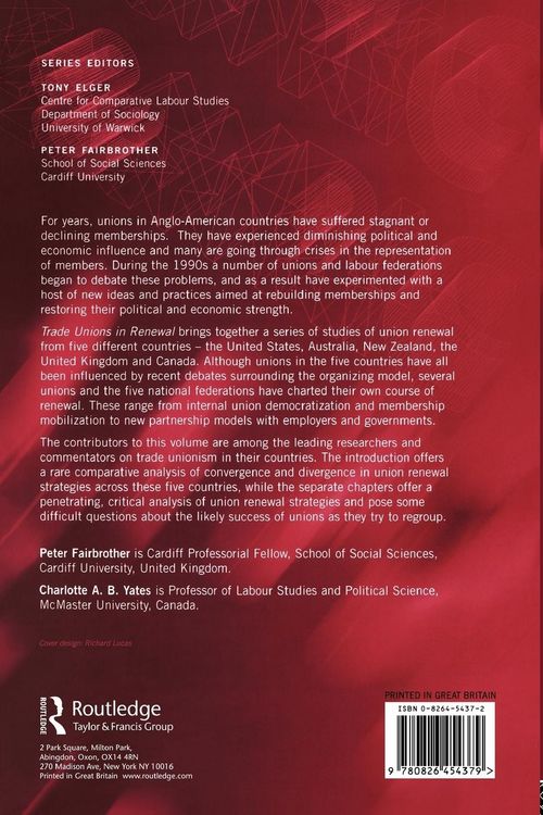 Produktbild: Trade Unions in Renewal