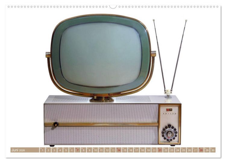 Produktbild: Fernseher der 1950er bis 70er Jahre: In die R&ouml;hre geguckt (hochwertiger Premium Wandkalender 2026 DIN A2 quer), Kunstdruck in Hochglanz