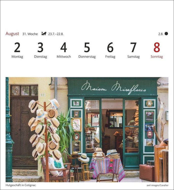 Produktbild: Provence Sehnsuchtskalender 2027 - Wochenkalender mit 53 Postkarten