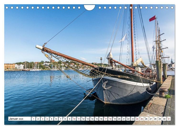 Produktbild: Faszination Segeln - An der Flensburger F&ouml;rde (Wandkalender 2026 DIN A4 quer), CALVENDO Monatskalender