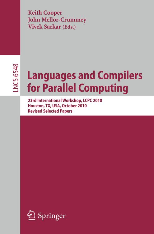 Produktbild: Languages and Compilers for Parallel Computing