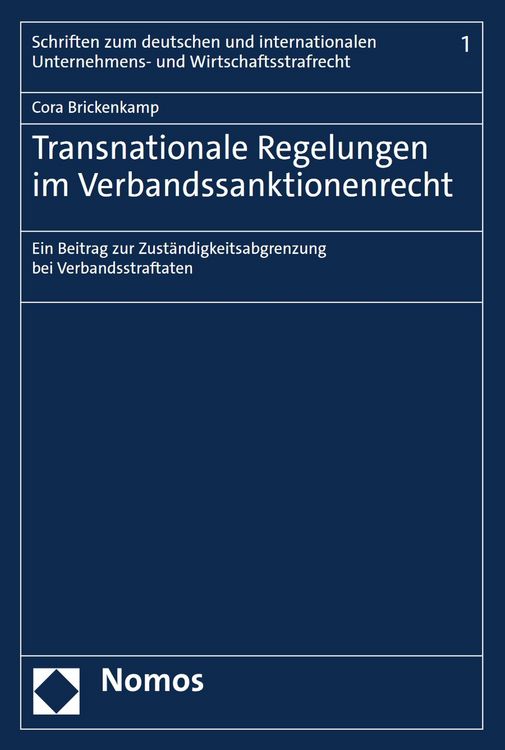 Produktbild: Transnationale Regelungen im Verbandssanktionenrecht