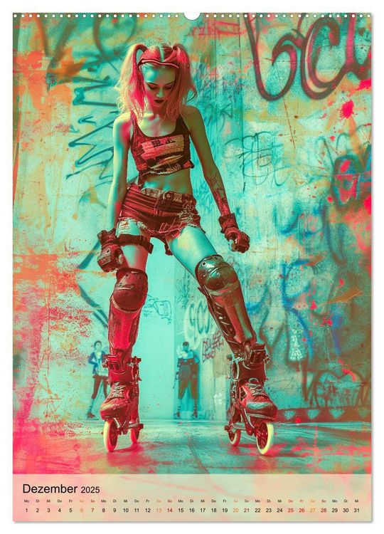 Produktbild: Rollerblades - einfach cool (hochwertiger Premium Wandkalender 2025 DIN A2 hoch), Kunstdruck in Hochglanz