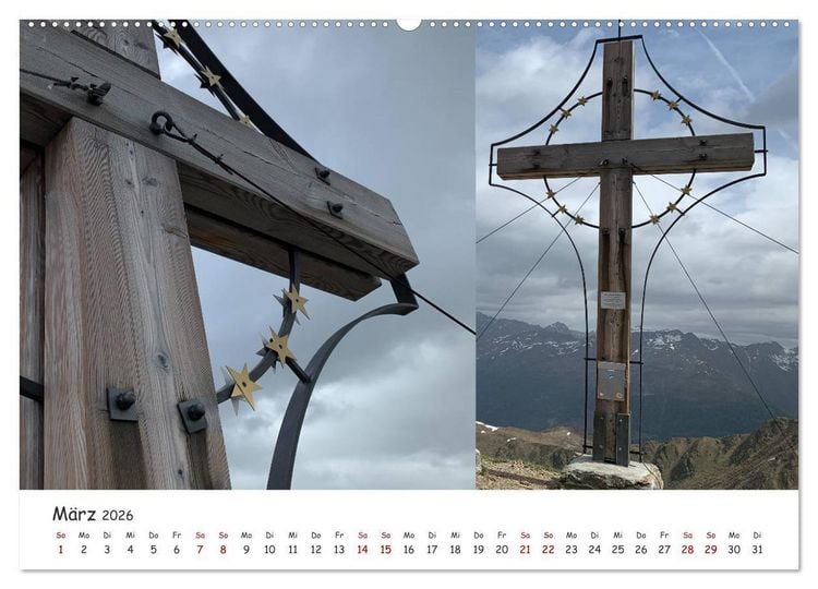 Produktbild: Bekannte und unbekannte S&uuml;dtiroler Gipfelkreuze im Detail (Wandkalender 2026 DIN A2 quer), CALVENDO Monatskalender