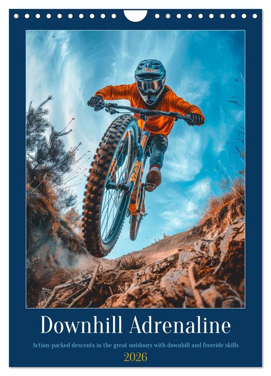 Produktbild: Downhill Adrenaline (Wall Calendar 2026 DIN A4 portrait), CALVENDO 12 Month Wall Calendar