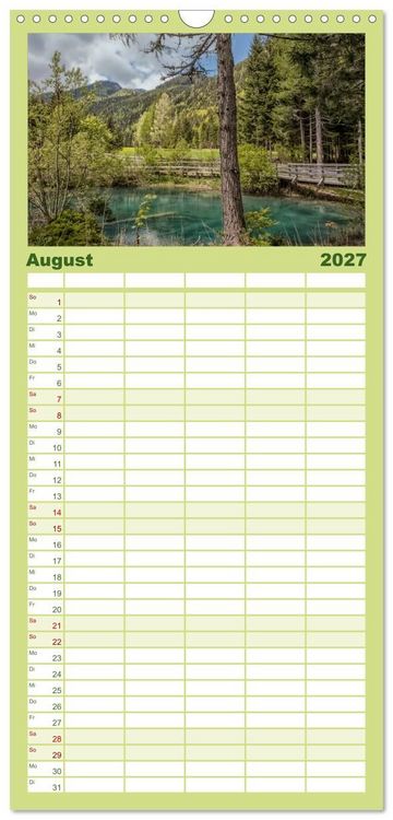 Produktbild: Familienplaner 2027 - Im S&uuml;den von &Ouml;sterreich mit 5 Spalten (Wandkalender, 21 x 45 cm) CALVENDO