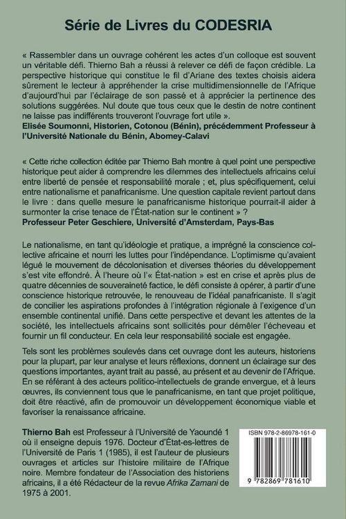 Produktbild: Intellectuels, nationalisme et ideal panafricain