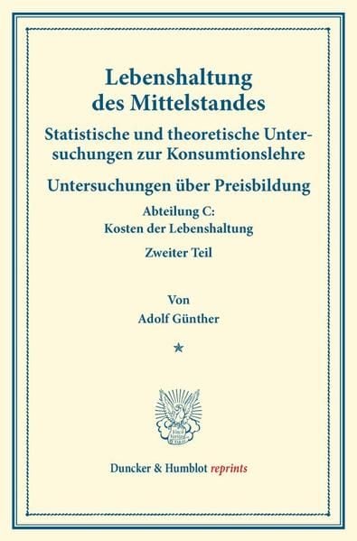 Produktbild: Lebenshaltung des Mittelstandes.