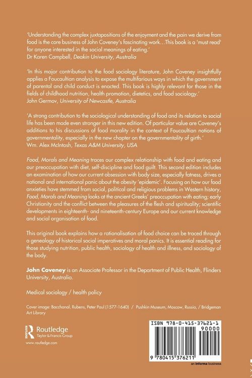 Produktbild: Food, Morals and Meaning