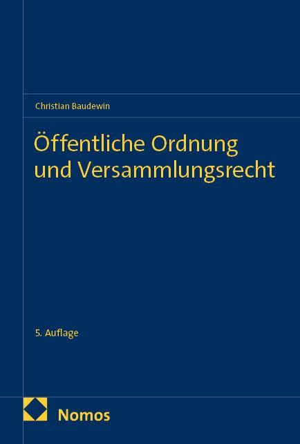 Produktbild: &Ouml;ffentliche Ordnung und Versammlungsrecht