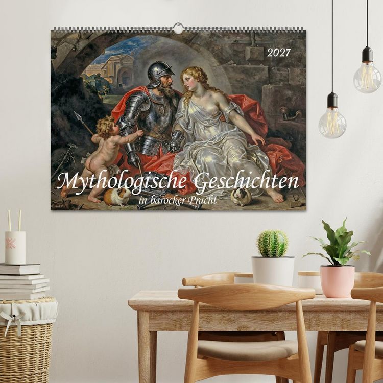 Produktbild: Mythologische Geschichten in barocker Pracht (Wandkalender 2027 DIN A2 quer), CALVENDO Monatskalender