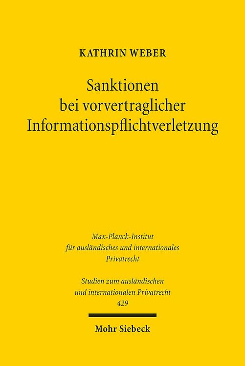 Bild vom Artikel Sanktionen bei vorvertraglicher Informationspflichtverletzung vom Autor Kathrin Weber