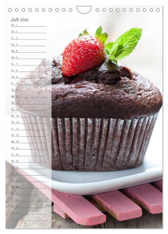 Produktbild: Geb&auml;ck und Kuchen K&uuml;chenplaner (Wandkalender 2026 DIN A4 hoch), CALVENDO Monatskalender