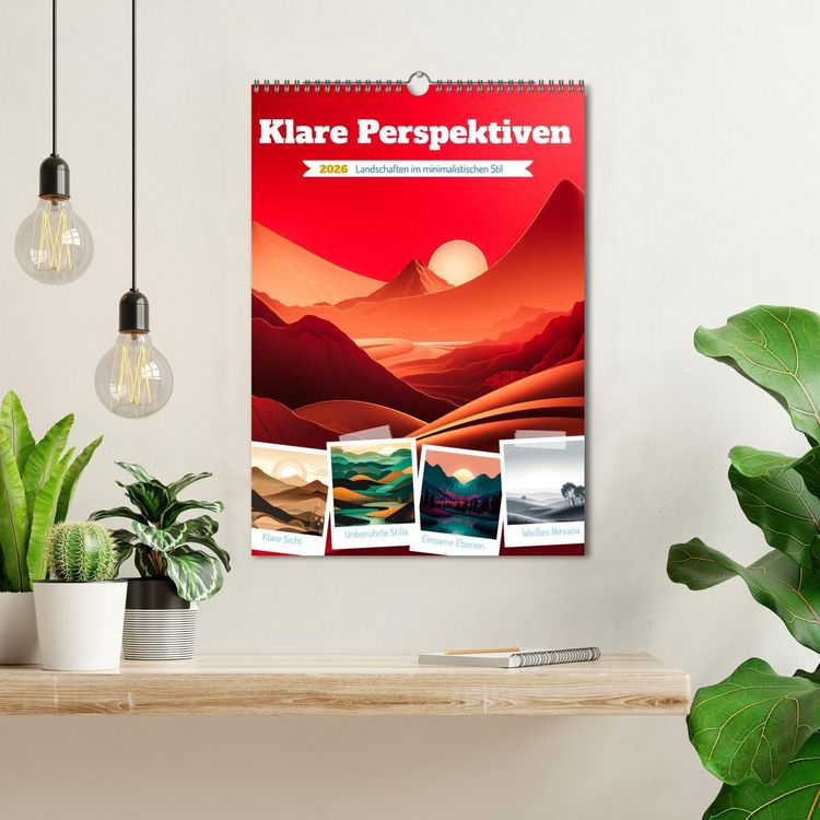 Produktbild: Klare Perspektiven (Wandkalender 2026 DIN A3 hoch), CALVENDO Monatskalender