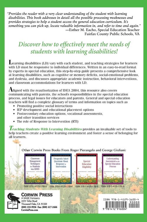 Produktbild: Teaching Students With Learning Disabilities
