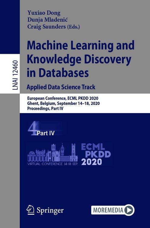 Produktbild: Machine Learning and Knowledge Discovery in Databases: Applied Data Science Track