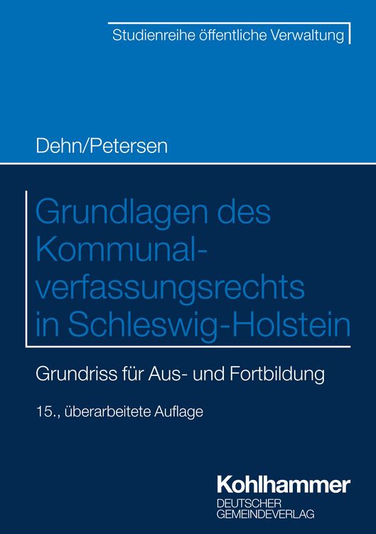 Produktbild: Grundlagen des Kommunalverfassungsrechts in Schleswig-Holstein