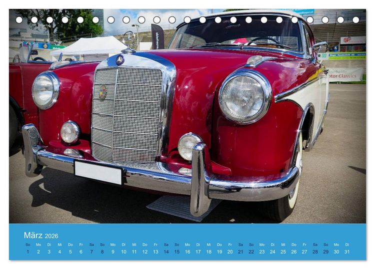 Produktbild: Mercedes Classics (Tischkalender 2026 DIN A5 quer), CALVENDO Monatskalender