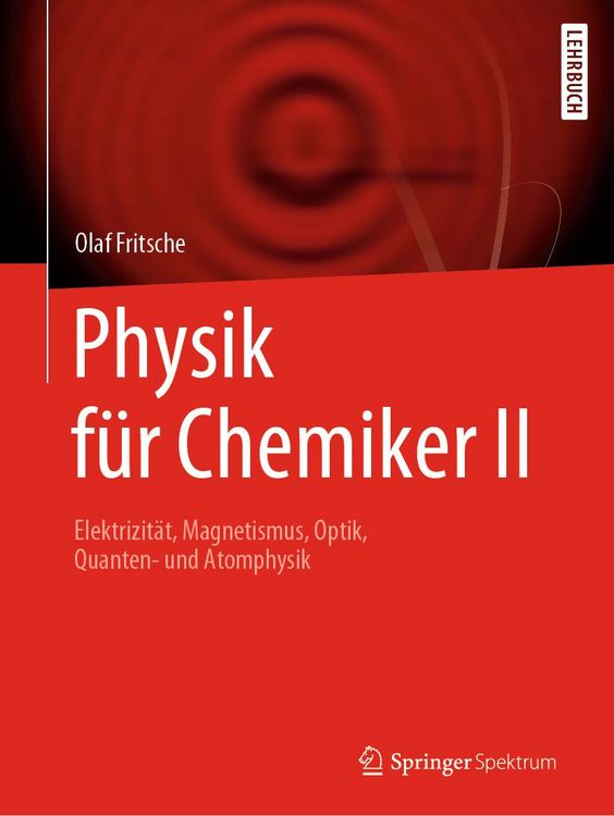 Produktbild: Physik f&uuml;r Chemiker II
