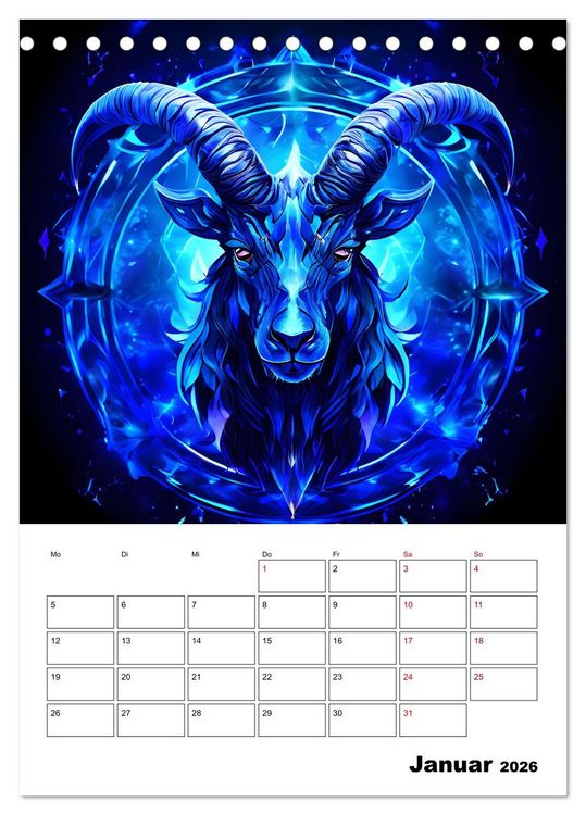 Produktbild: Die Konstellationen der Sterne (Tischkalender 2026 DIN A5 hoch), CALVENDO Monatskalender