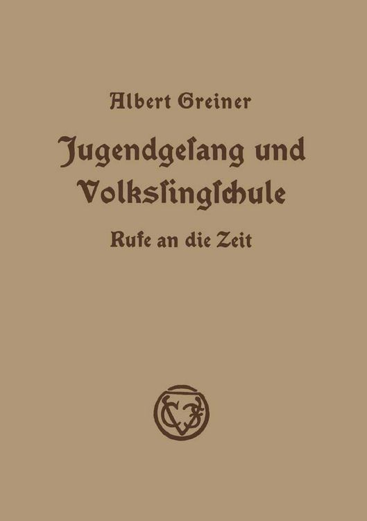 Produktbild: Jugendgesang und Volkssingschule