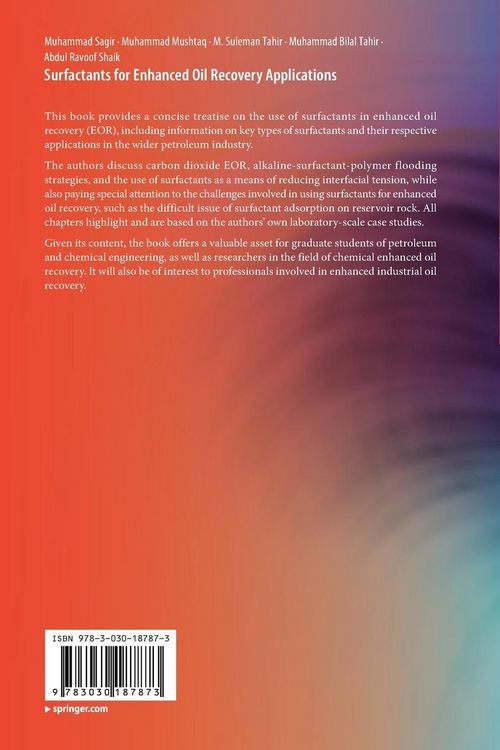 Produktbild: Surfactants for Enhanced Oil Recovery Applications