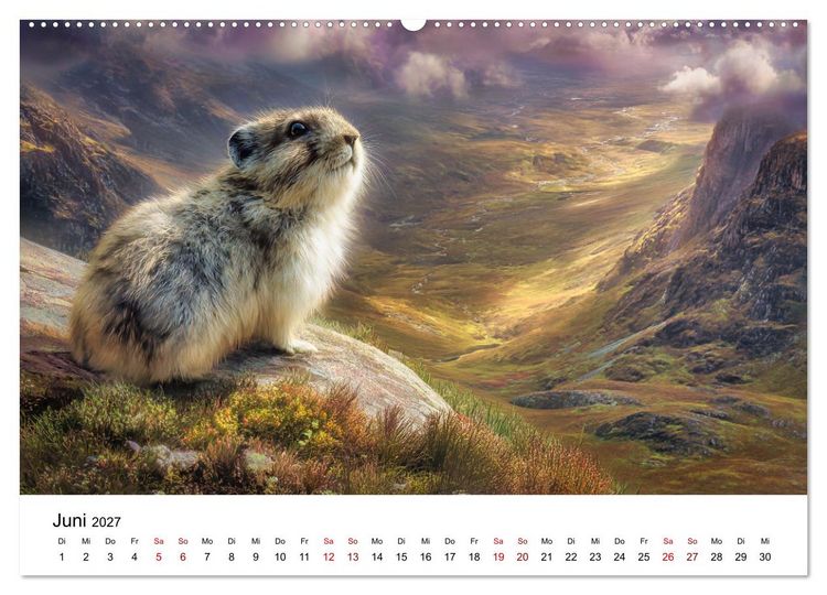 Produktbild: Lemminge - Kleine Helden der Tundra (hochwertiger Premium Wandkalender 2027 DIN A2 quer), Kunstdruck in Hochglanz