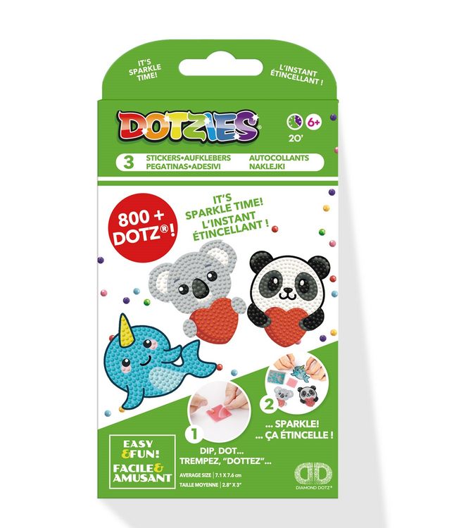 Produktbild: DOTZIES BY DIAMOND DOTZ - Diamond Painting Sticker Lieblingstiere