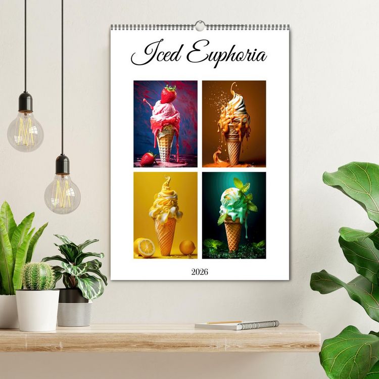 Produktbild: Iced Euphoria (Wall Calendar 2026 DIN A2 portrait), CALVENDO 12 Month Wall Calendar