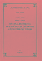 Produktbild: Spectral properties of Schroedinger operators and scattering theory
