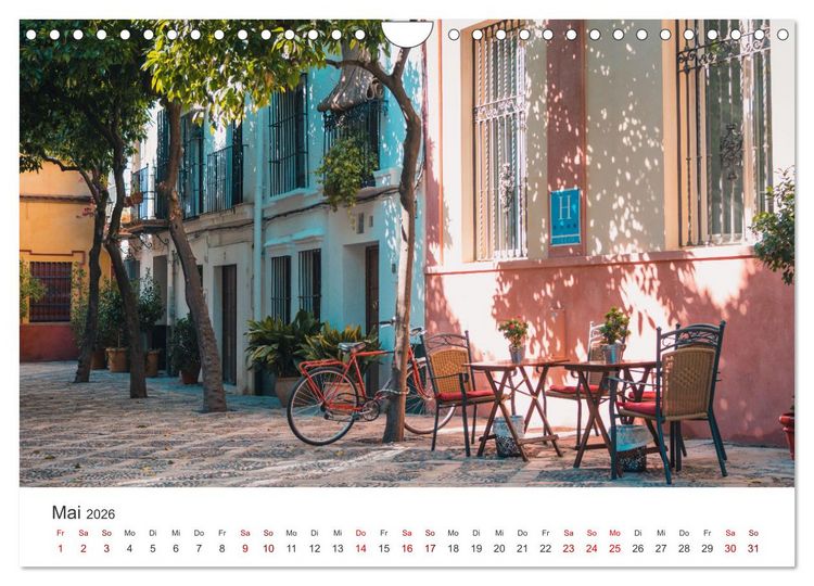 Produktbild: Spanien - Ein wundervolles Land mit viel Sonnenschein. (Wandkalender 2026 DIN A4 quer), CALVENDO Monatskalender