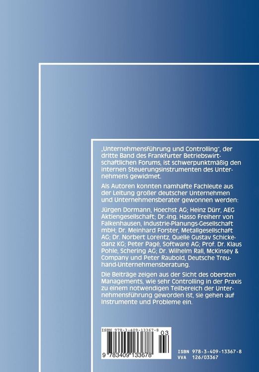 Produktbild: Unternehmensf&uuml;hrung und Controlling