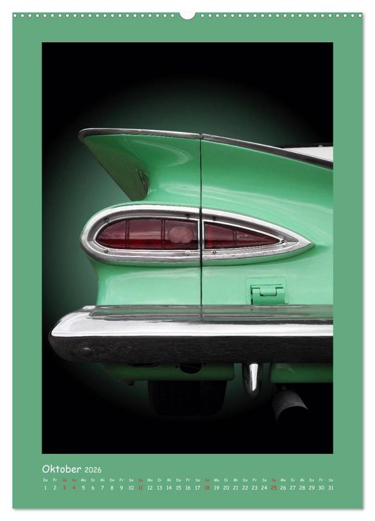 Produktbild: US Klassiker 1956 bis 1966 (Wandkalender 2026 DIN A2 hoch), CALVENDO Monatskalender