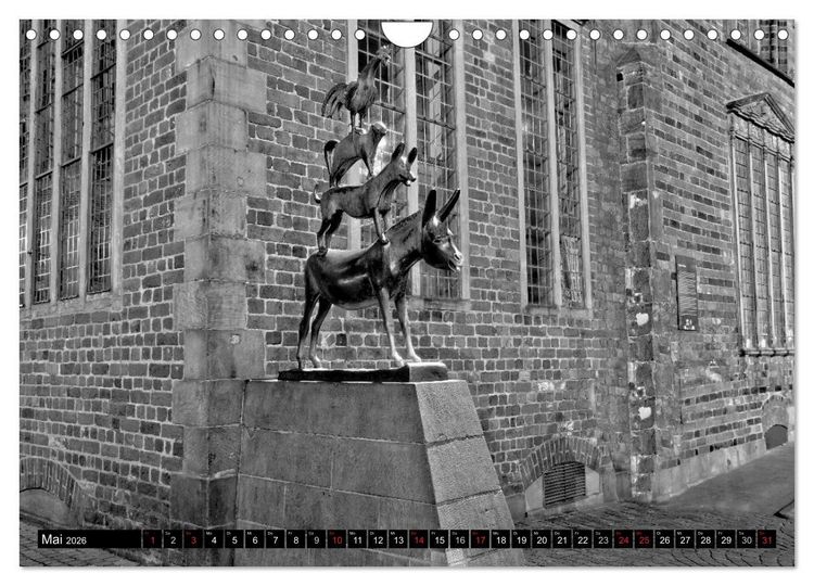 Produktbild: Historisches Bremen (Wandkalender 2026 DIN A4 quer), CALVENDO Monatskalender