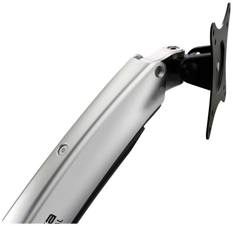 Produktbild: SpeaKa Professional SP-MM-730 Monitor-Wandhalterung 1 Display(s) 43,2cm (17") - 68,6cm (27") Schwarz/Silber H&ouml;henverstellbar