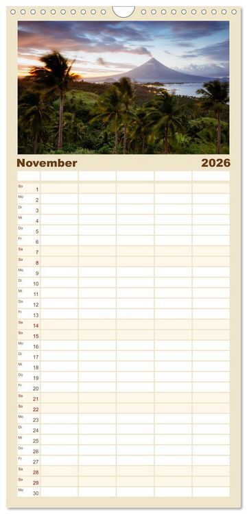 Produktbild: Familienplaner 2026 - Trauminseln - Matteo Colombo mit 5 Spalten (Wandkalender, 21 x 45 cm) CALVENDO