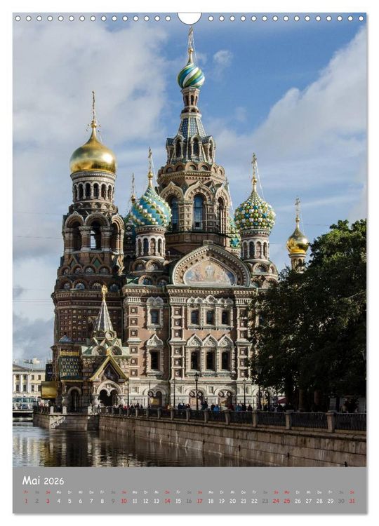 Produktbild: St. Peterburg und Umgebung (Wandkalender 2026 DIN A3 hoch), CALVENDO Monatskalender