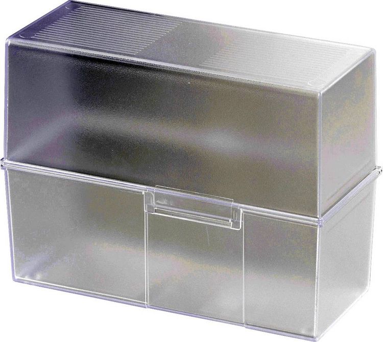 Produktbild: HAN 975-63 Karteibox Transluzent, Klar max. Anzahl der Karten: 500 Karten DIN A5 quer