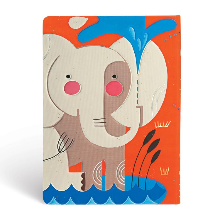 Produktbild: Hardcover Notizbuch Babyelefant, Midi, Unliniert