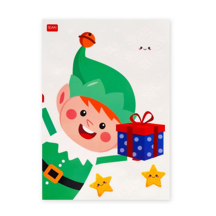 Produktbild: Legami Window-Wow - 35 Aufkleber - Weihnachten