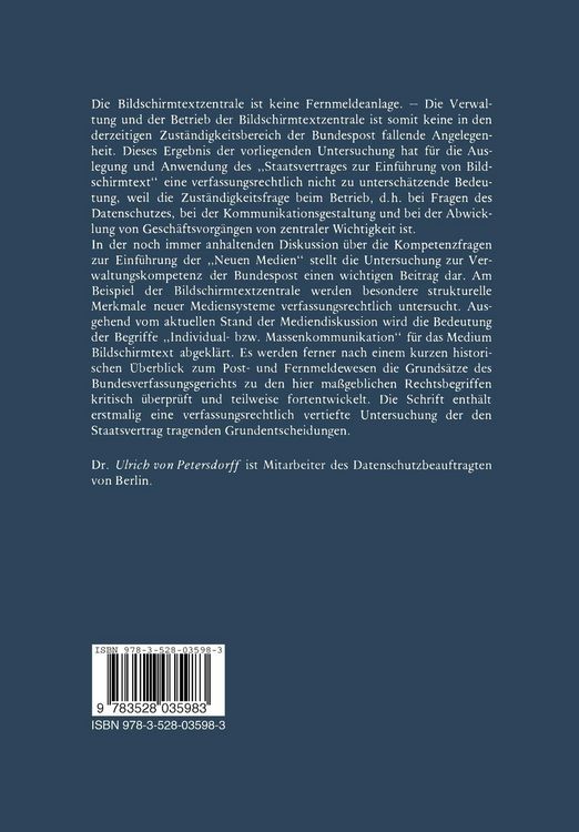 Produktbild: Medienfunktionen und Fernmeldewesen
