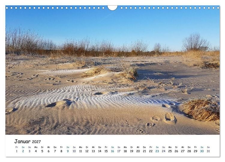 Produktbild: Elbinsel Krautsand - Impressionen von Land und Fluss (Wandkalender 2027 DIN A3 quer), CALVENDO Monatskalender